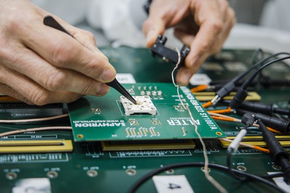 Semiconductor Laboratory Technician Working in Electrical Measurements Laboratory